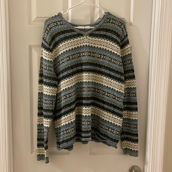 Blue striped sweater - Picture 1 of 2